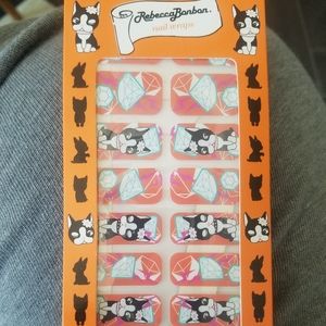 New Rebecca Bonbon bulldog nail wraps
